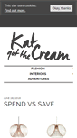 Mobile Screenshot of katgotthecream.com